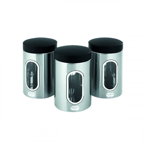 CPD KITCHEN CANISTER SET 3 S/STEEL