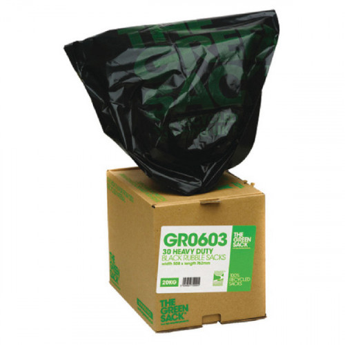 The Green Sack Rubble Sack in Dispenser Black (Pack of 30) VHP GR0603