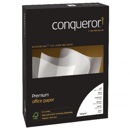 Conqueror CX22 Paper Diamond A4 White 100gsm Ream (Pack of 500) CQX0324DWNW