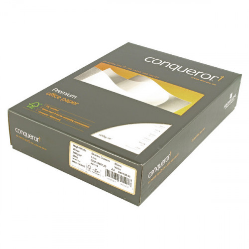 Conqueror Paper High White Wove A4 100gsm Ream (Pack of 500) CQW0324HWNW
