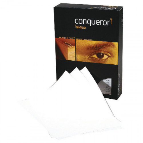 Conqueror Paper Laid Brilliant A4 White 100gsm Ream (Pack of 500) CQP0324032BWNW