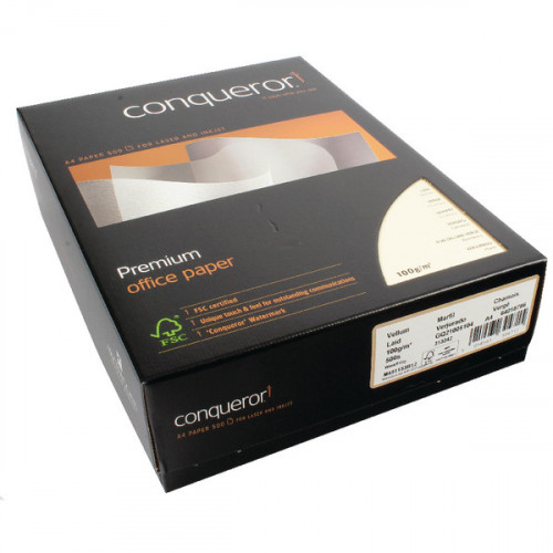 Conqueror Paper Laid Vellum A4 100gsm Ream (Pack of 500) CQP0324VENW