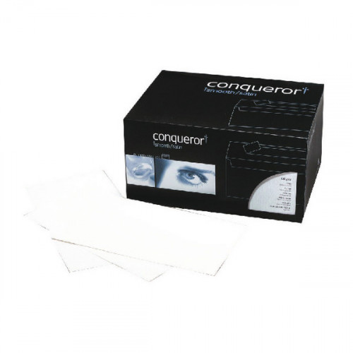 Conqueror Ultra Smooth CX22 DL Wallet Envelope 110x220mm Diamond White (Pack of 500) CXN1625DW