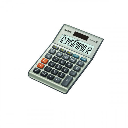 Casio 12-Digit Cost/Sell/Margin/Tax Calculator Silver MS-120BM
