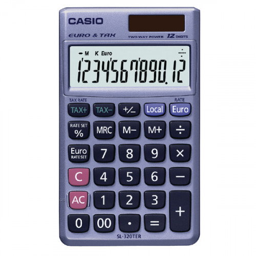 CASIO 12-DIGIT POCKET CALCULATOR