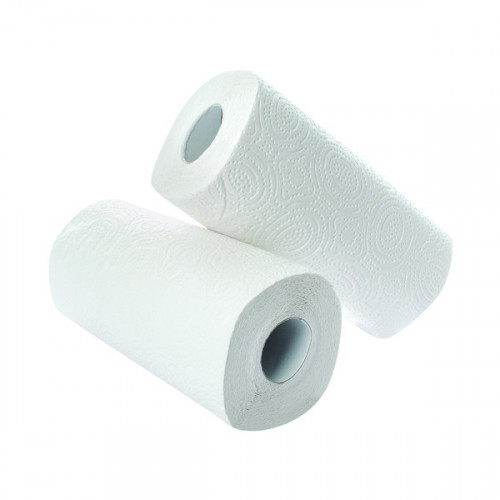 2WORK KITCHEN ROLL WHITE 12X2 PK24