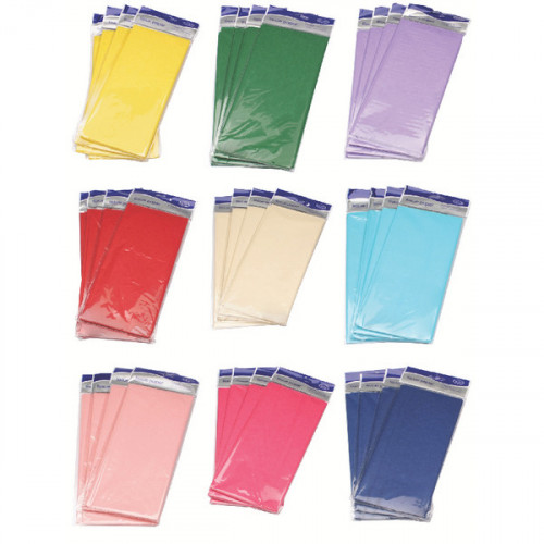 TISSUE PAPER C6 500X750 AST X5 PK36