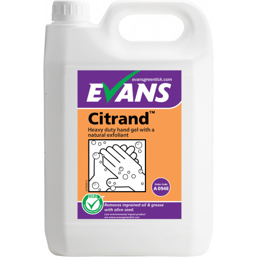 Evans Citrand, Pumice Citrus Hand Gel per 5ltr (A085EEV2)
