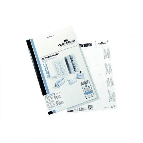 DURABLE 240 INSERTS 40X75MM PK240