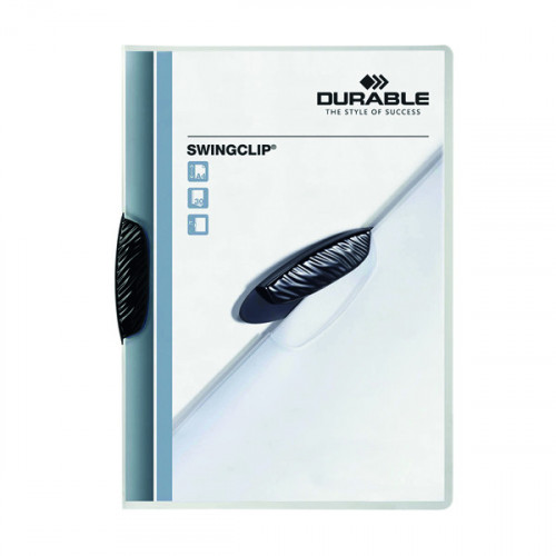 DURABLE SWINGCLIP FOLDER A4 BLK PK25