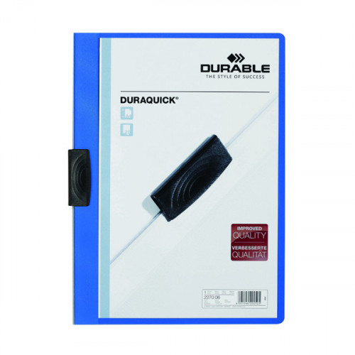 DURABLE DURAQUICK FOLDER A4 BLU PK20