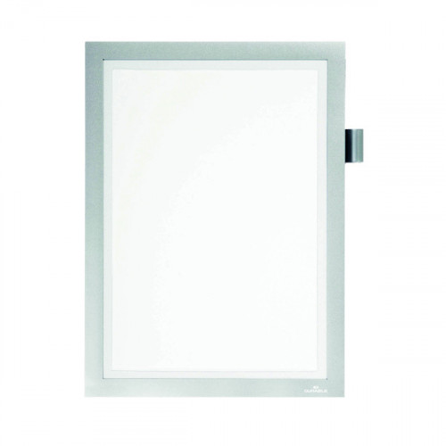 Durable Duraframe Note Magnetic Frame A4 Silver 499323