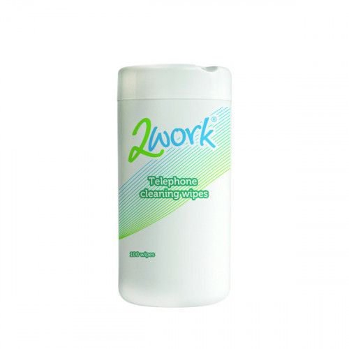 2Work Telephone Cleaning Wipes (Pack of 100) DB50347