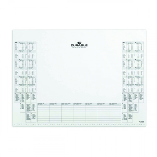 Durable Refill Calendar Pad, 59 x 42, White, Pack of 1