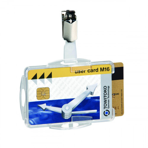 DURABLE DUAL SEC PASS HOLDER PK25