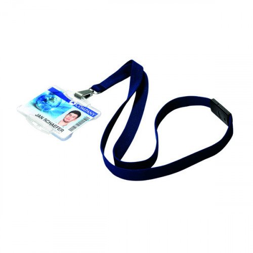 DURABLE LANYARD SNAP HOOK BLUE PK10