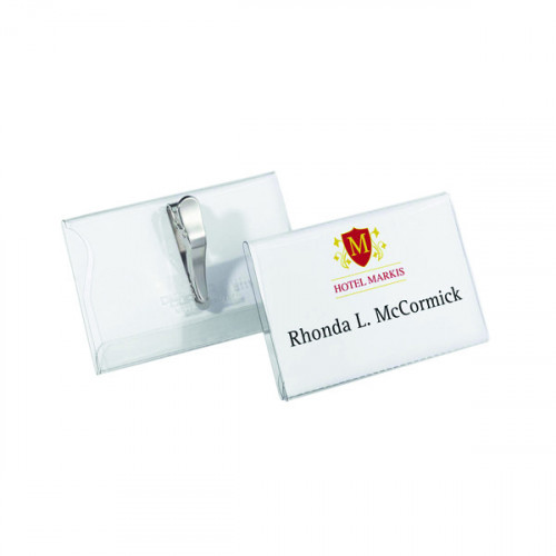 DURABLE CROCODILE NAME BADGE 54X90MM