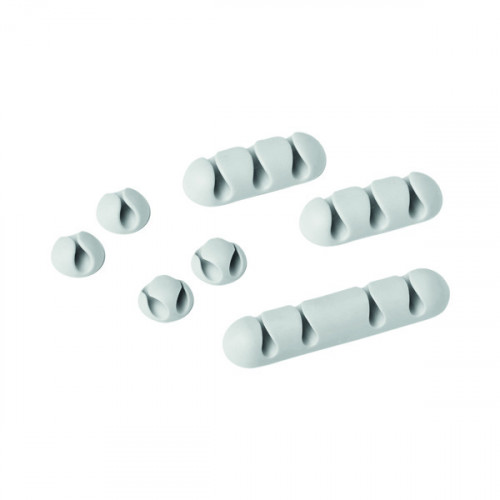 Durable Cavoline Cable Management Clip Mix (Pack of 7) Grey 504110