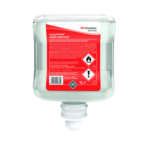 DEB CUTAN FOAM SANITISER 1L CRT