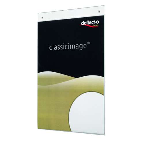 DEFLECTO A5 PORTRAIT WALL SIGN HLDR