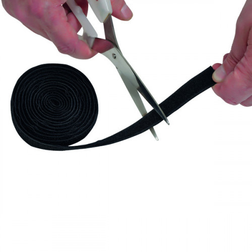 D-Line Cable Tidy Band reusable hook & Loop 1.2m Black CTTAPE1.2B