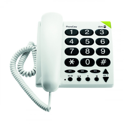 DORO BIG BUTTON TELEPHONE WHITE 311C