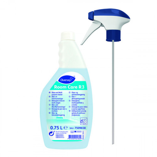Diversey Room Care R3 Multisurface and Glass Cleaner 750ml (Pack of 6) 7509658