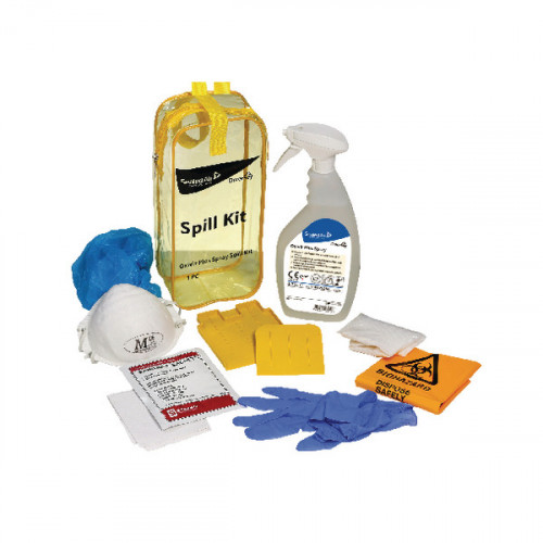 Diversey Oxivir Plus Body Spillage Kit (Includes gloves, mask, scraper, bio-hazard bag) 100840608
