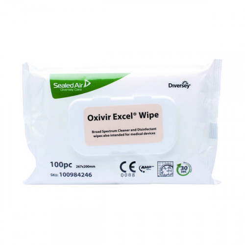 Diversey Oxivir Excel 100 Wipes (Pack of 12) 100984246