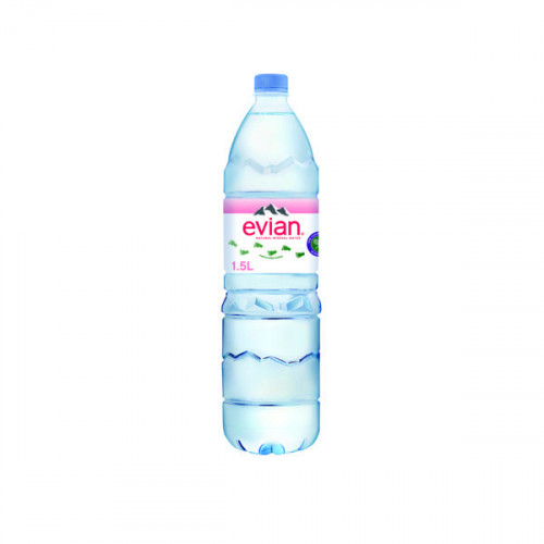 EVIAN NATURAL MINERAL WATER 1.5L PK8