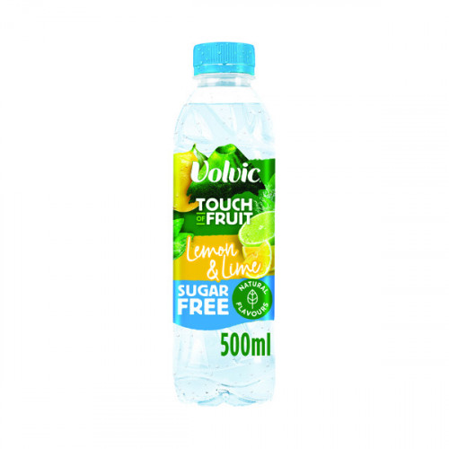 Volvic Touch of Fruit Lemon and Lime Fruit Water 500ml (Pack of 12) 122441