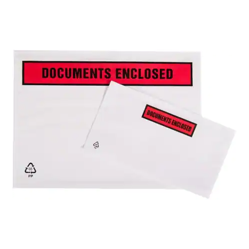 Doc Envelopes A7 118 x 98mm/Printed DocEnc per 1000 - Available to order