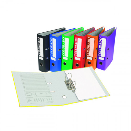 Rexel Colorado Lever Arch File A4 Black (Pack of 10) 28145EAST