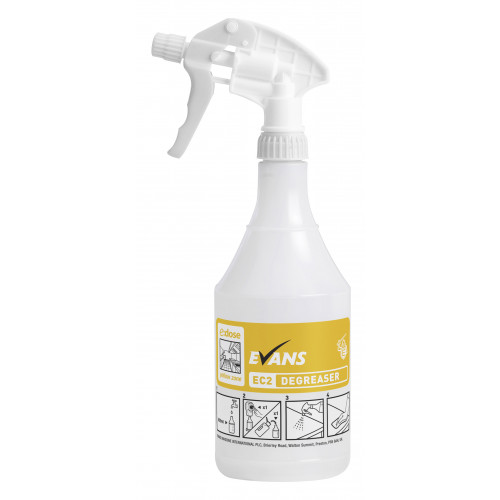 Evans Empty Trigger Spray Bottle for use with Evans E:Dose EC2 Degreaser D006AEV6
