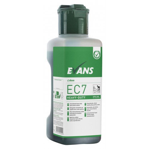 Evans E:Dose EC7 Heavy Duty - Heavy duty hard surface cleaner c/w dosing cap Per 1Ltr (A041AEV)