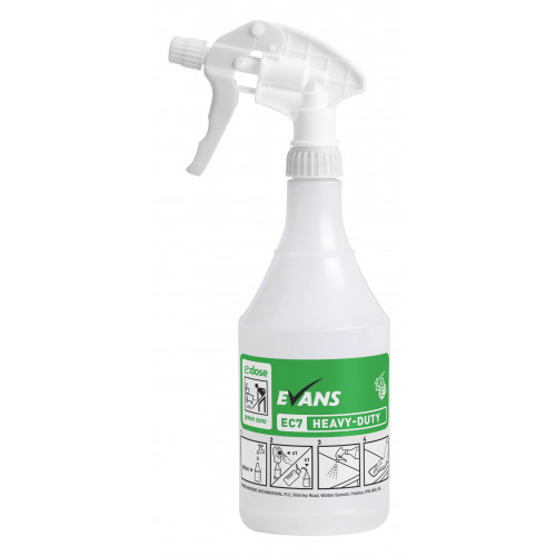 Evans Empty Trigger Spray Bottle for use with Evans E:Dose EC7 Heavy Duty Solution D009AEV6