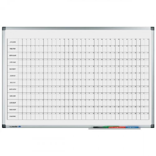 Legamaster Premium Perpetual Year Planner (Dimensions: W900 x H600mm) 4110-00