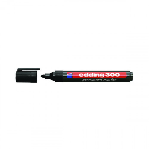 EDDING MARKER BULLET BLACK 300 PK10