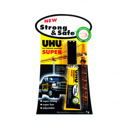 UHU Strong and Safe Super Glue 7g (Pack of 12) 39722