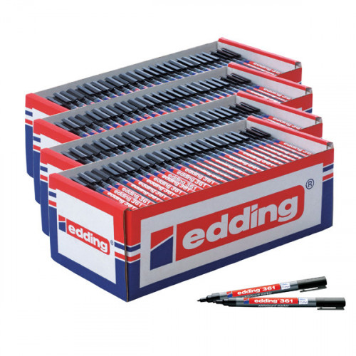 Edding 361 Boardmarker Class Black (Pack of 200) 5 for 4 ED810667