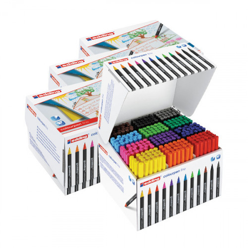 Edding Colour Pen Fine Class Pack (Pack of 288) 5 for 4 ED810672