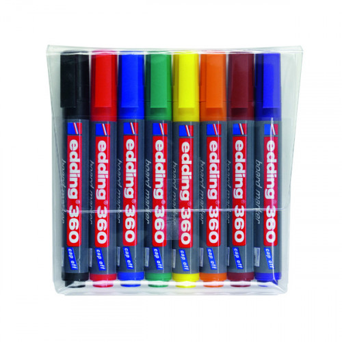 Edding 360 Drywipe Marker Assorted (Pack of 8) 4-360-8
