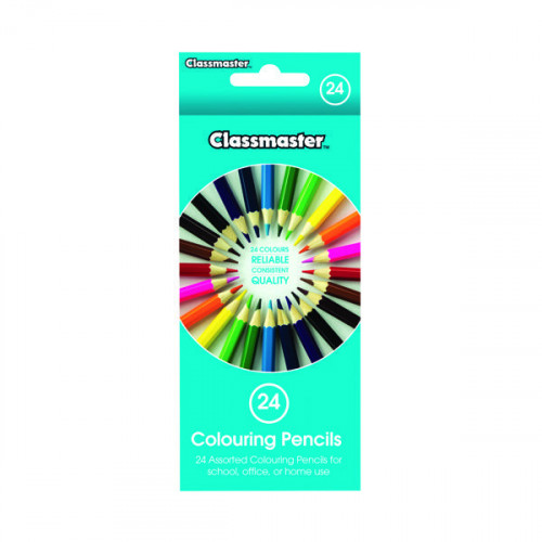 Classmaster Colouring Pencils Assorted (Pack of 24) CPW24