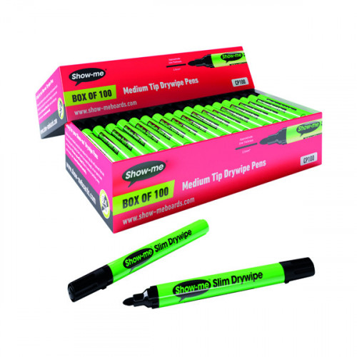 SHWME MED PNT SLIM DWPE MKR BK PK100