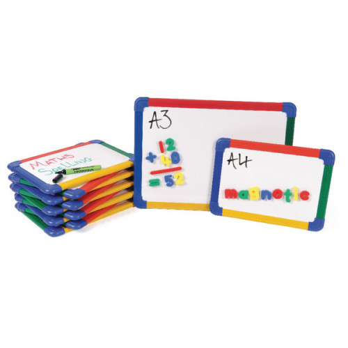 Show-me Magnetic Whiteboard A3 Gridded (Pack of 5) MBA3/5