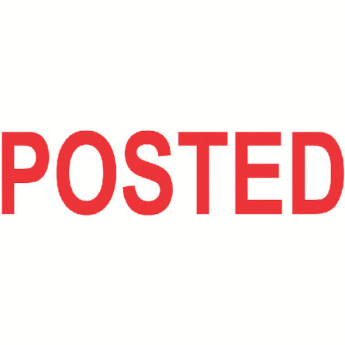 COLOP WORD STAMP GREEN LINE POSTED