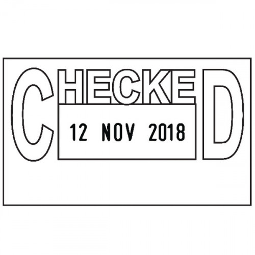 COLOP PRINTER 38 DATE STAMP CHECKED
