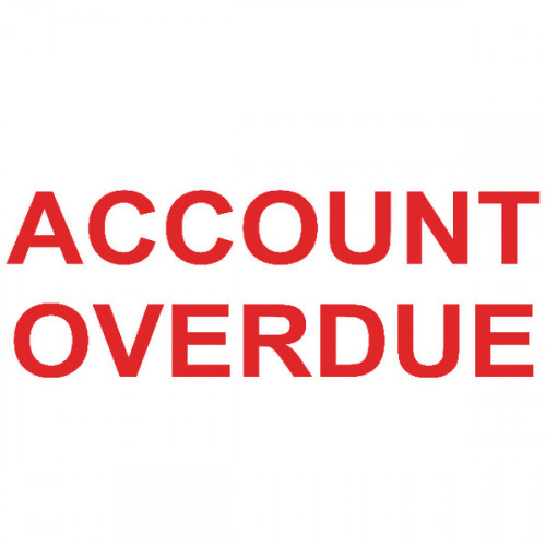 COLOP PRNTR 20 ACCOUNT OVERDUE RED
