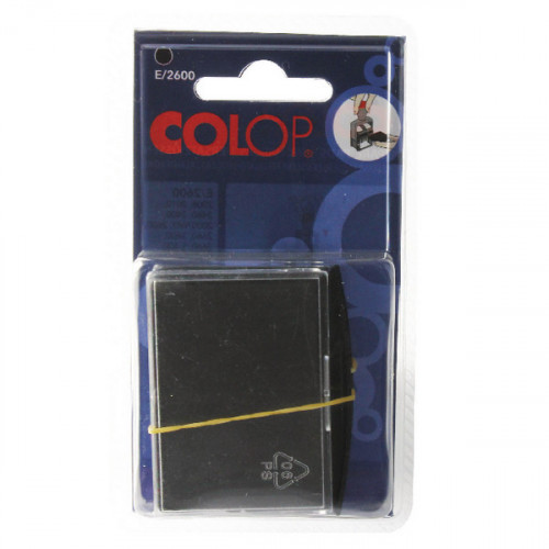 COLOP E/2600 REP PADS BLACK PK2