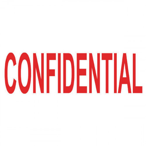 COLOP STAMP GREEN LINE CONFIDENTIAL